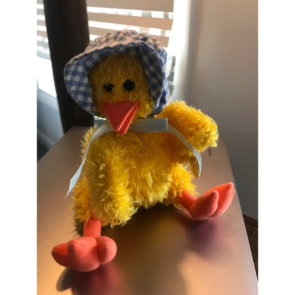 Ty Beanie Baby Bonnie Jointed Duck 1993 Collection Purple Tag‎